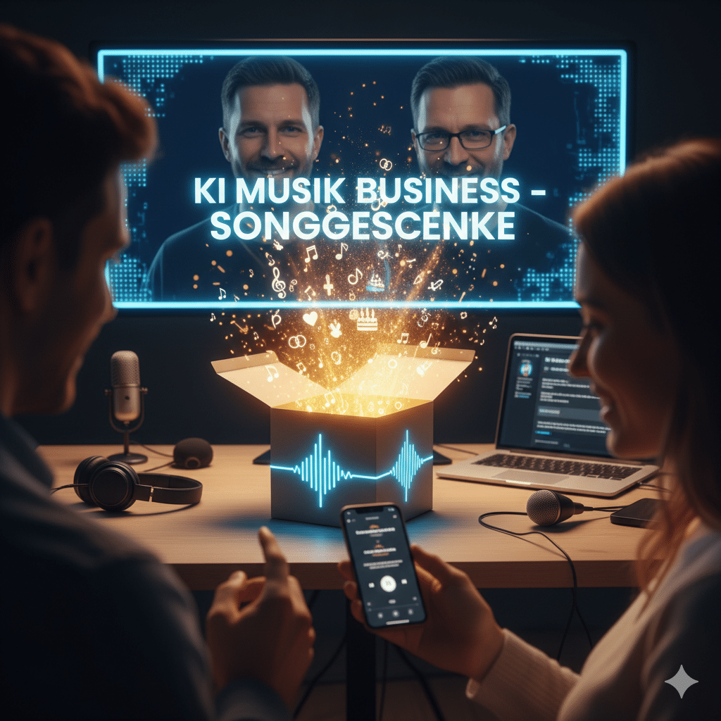 Songgeschenke Erfahrungen, Sven Hansen, Mike Hager, KI Musik Business, Geld verdienen mit KI, Suno KI Anleitung, personalisierte Lieder verkaufen, Review Songgeschenke.