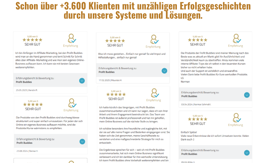 Profitbuddies Erfahrungen