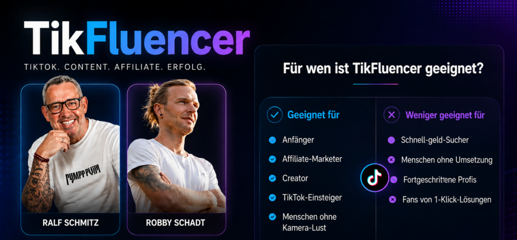 Tikfluencer Erfahrungen 2026, Ralf Schmitz, Robby Schadt, TikTok